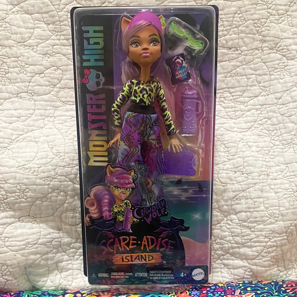 Mattel Monster High Doll with Purple and Green Outfit
